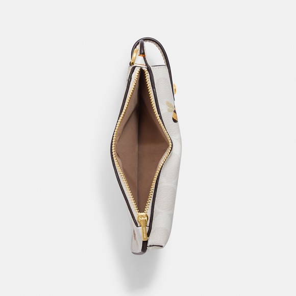 NWT Coach Outlet Phone Crossbody In Signature Canvas With Bee Print - Picture 2 of 5